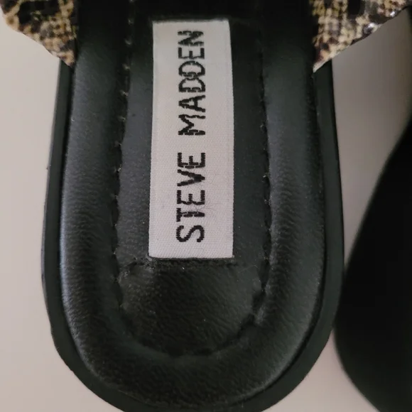 Steve Madden Y2K Vintage 90s Snake Print Wedge Platform Slides Size 9.5 - Picture 9 of 14